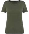 NS316 Native Spirit Ladies Faded T-Shirt Washed Organic Khaki colour image